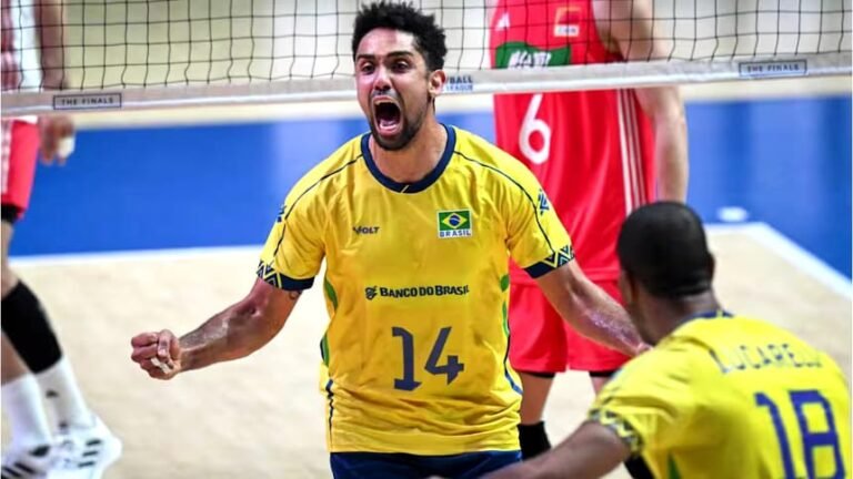 Brasil atropela a China e garante vaga na semifinal da Liga das Nações de Vôlei Masculino