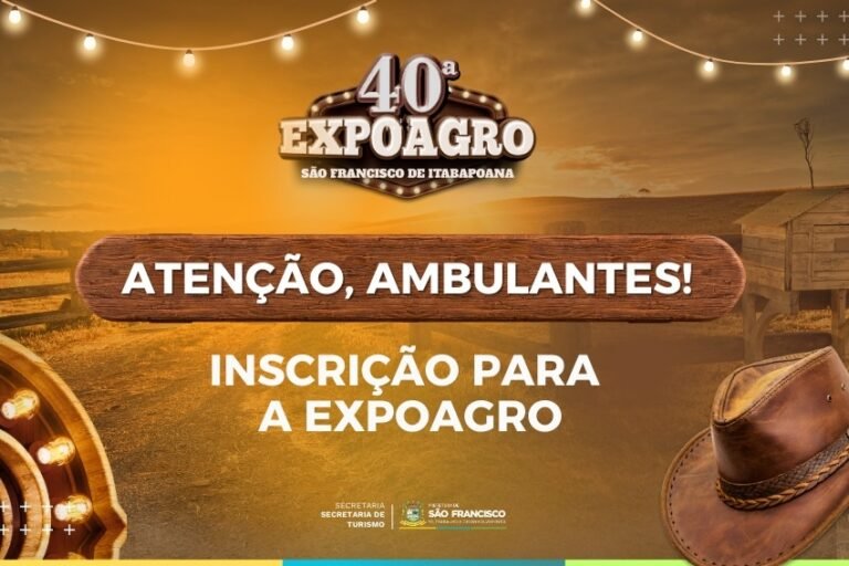 Prazo para inscrição de ambulantes para a 40ª Expoagro termina na sexta-feira (29)