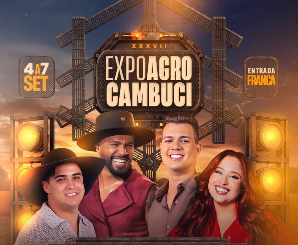 ExpoAgro Cambuci 2025 promete quatro dias de tradição, cultura e grandes shows