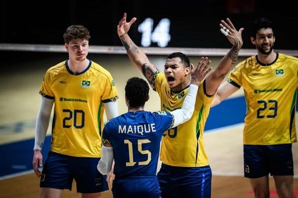 Brasil faz jogo convincente, vence República Tcheca por 3×0 e garante vaga nas oitavas do Mundial de Vôlei Masculino