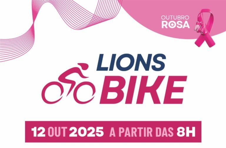 Passeio ciclístico “Lions Bike” promove prevenção ao câncer de mama e solidariedade neste domingo (12) em Campos
