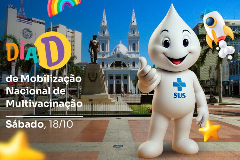 Campos realiza Dia D de Multivacinação com presença especial do Zé Gotinha neste sábado