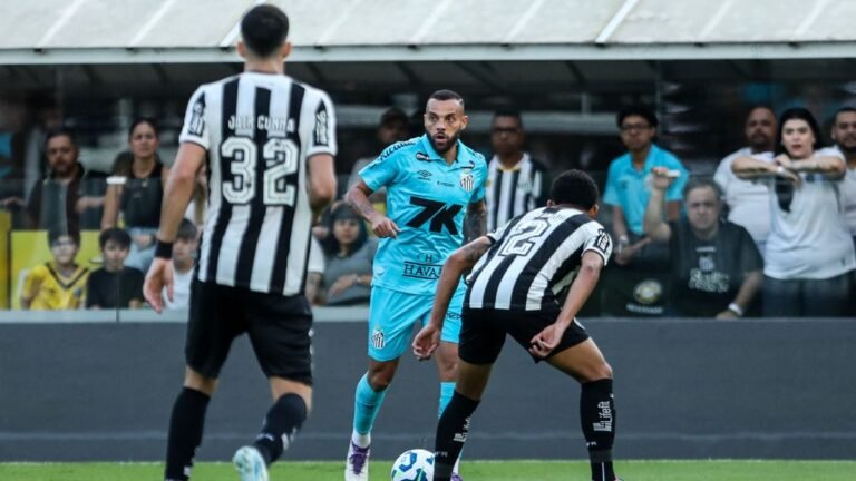 Botafogo domina, abre o placar 1 a 0, mas permite virada do Peixe e empata em 2 a 2 no Nilton Santos