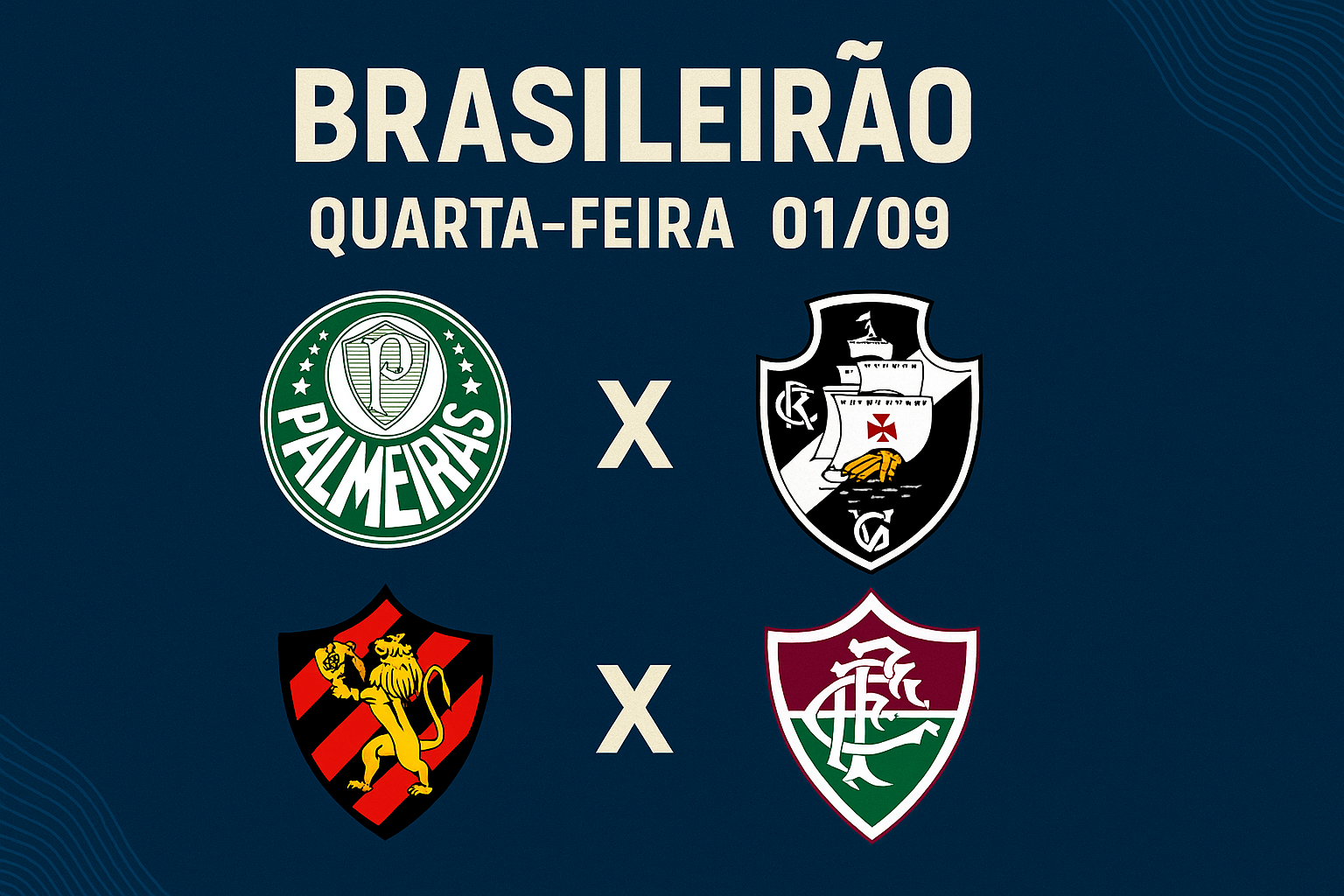Vasco e Fluminense entram em campo nesta quarta pelo Brasileirão