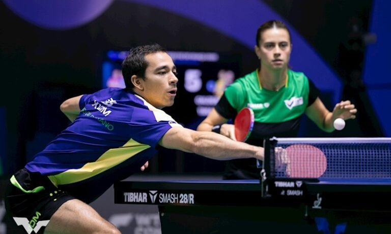 Calderano e Bruna Takahashi começam com vitória no WTT Champions Frankfurt e avançam às oitavas