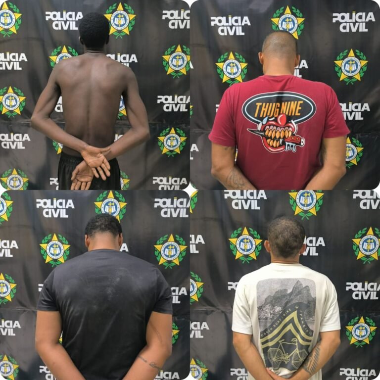 Quatro homens são presos por homicídio de adolescente e tentativa de resgate no Noroeste Fluminense