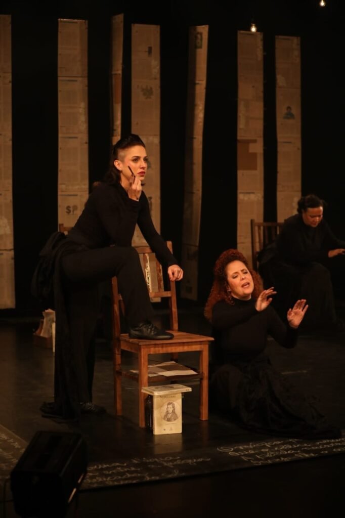 Atrizes do espetáculo “Narcisa” participam de encontro cultural em São João da Barra