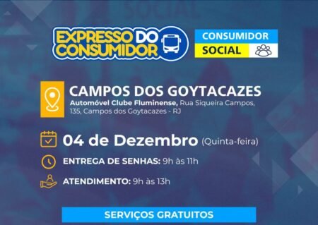 Procon RJ leva Expresso do Consumidor a Campos com serviços gratuitos nesta quinta