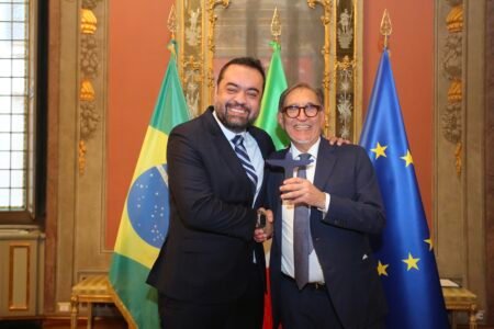 Cláudio Castro se reúne com presidente do Senado da Itália em Roma