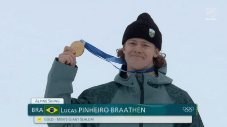 Ouro histórico! Brasil conquista primeira medalha em Olimpíada de Inverno com Lucas Pinheiro Braathen