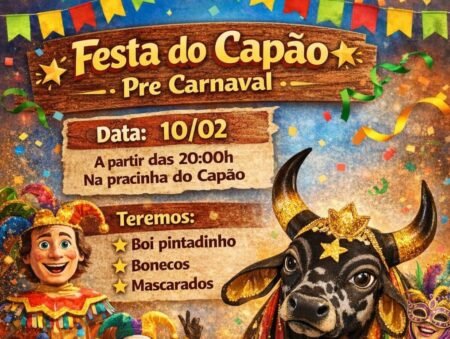 Festa do Capão abre o pré-carnaval nesta terça com saída do Boi Pintadinho