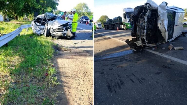 Acidente na BR-101 provoca tombamento de veículo e deixa ferido em Campos