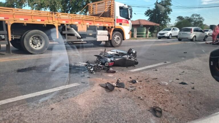 Acidente deixa motociclista ferido na BR-101 em Campos