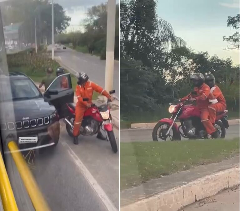 Assalto em via movimentada de Macaé é registrado por passageiros de ônibus