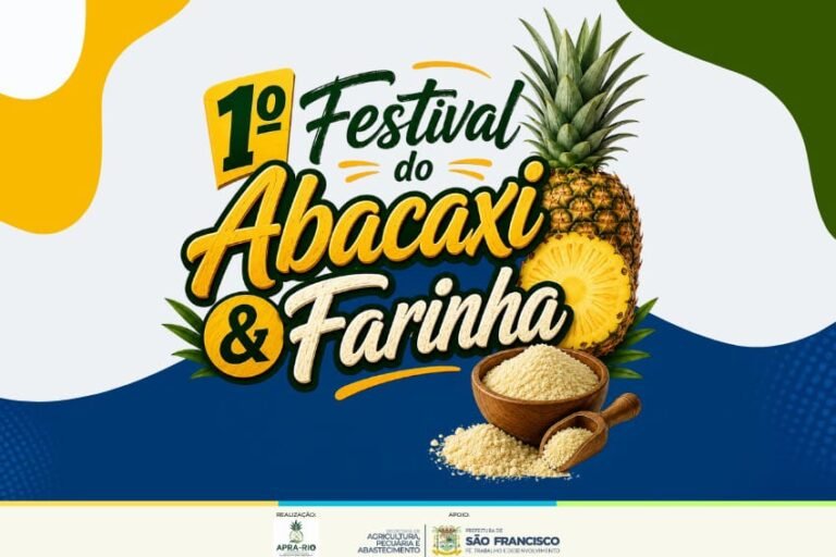 São Francisco de Itabapoana recebe 1º Festival do Abacaxi & Farinha com programação técnica, gastronômica e cultural