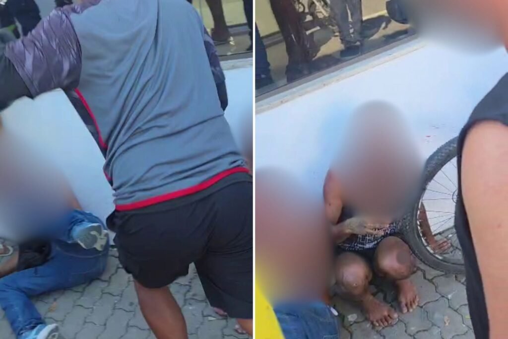 Dupla é contida e agredida por populares após suspeita de roubo no Centro de Campos