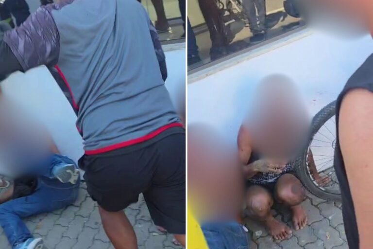 Dupla é contida e agredida por populares após suspeita de roubo no Centro de Campos